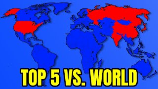 What If The Top 5 Strongest Countries Went To War With The World?