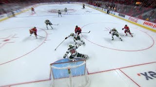 Alex Stalock lunges for incredible save on Namestnikov