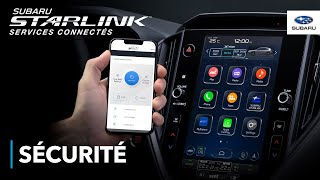 Services connectés SUBARU STARLINK - Sécurité