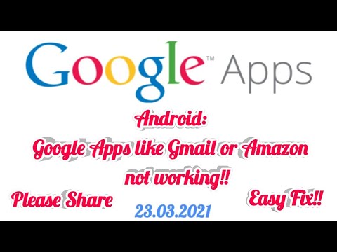 Gmail이 작동하지 않는 것처럼 Google Apps가 충돌함 - Gmail이 작동하지 않음 android