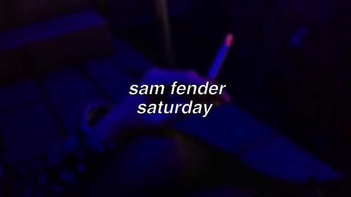 Saturday Lyric Video version - Lyric Video performance video thumbnail