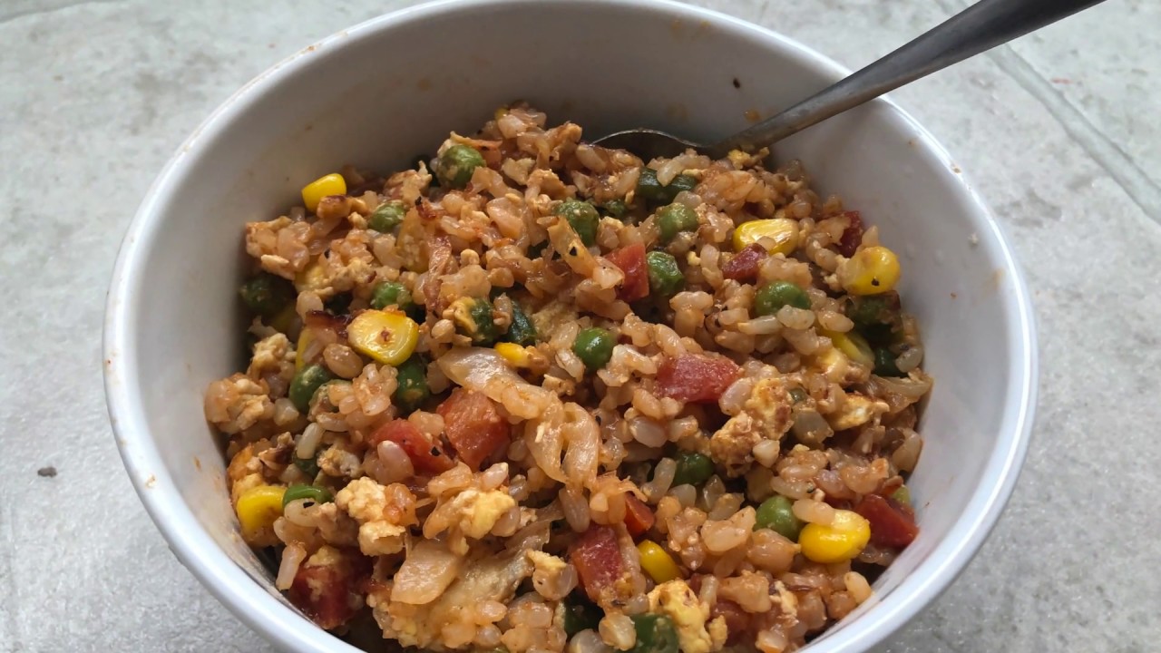 Healthy Food in Tamil/Brown Rice Recipes /Egg Fried Rice/ஃப்ரைட் ரைஸ்