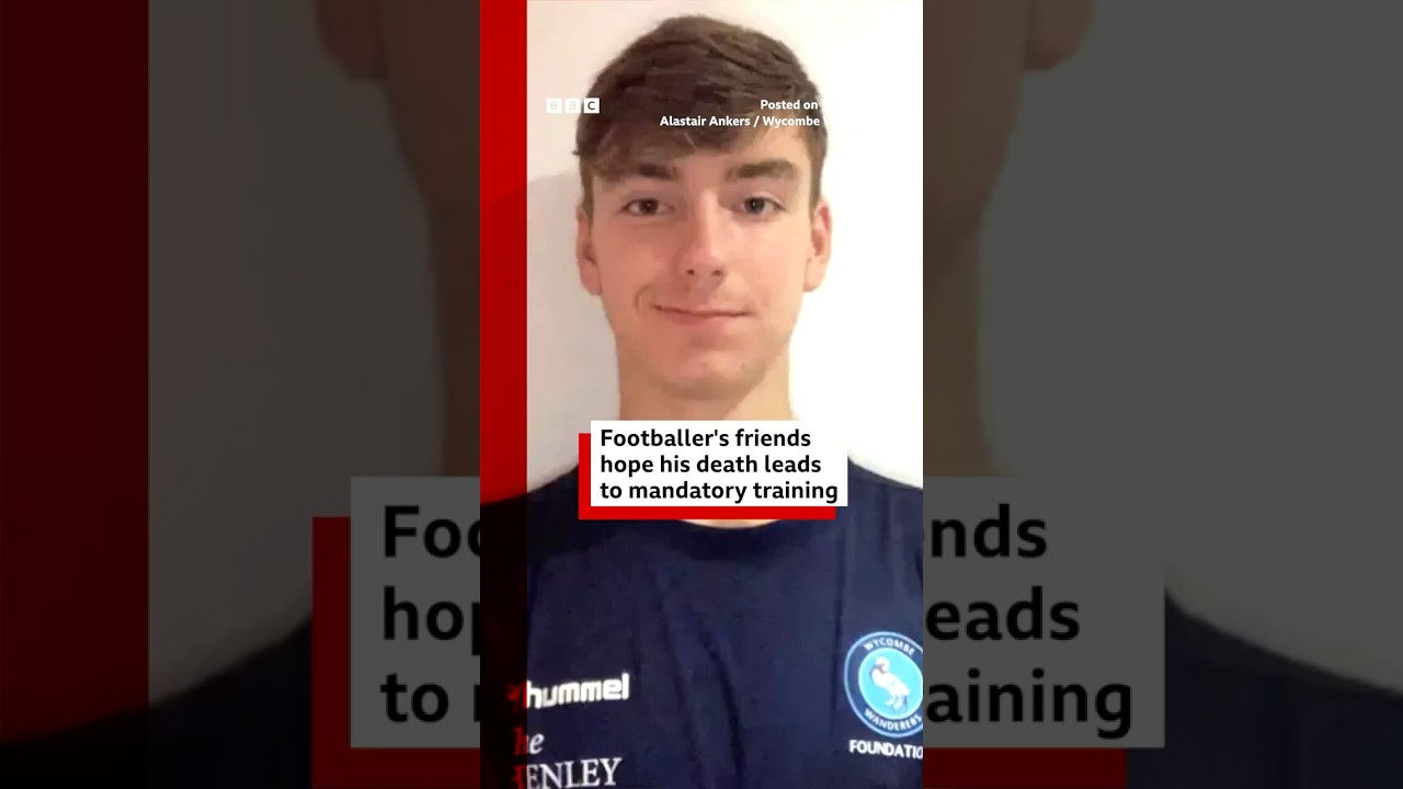 Footballer's friends hope his death leads to mandatory cardiac arrest training. #BBCNews