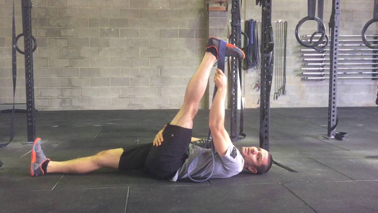 Band Hamstring Stretch | Daily ROM - YouTube