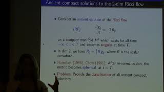 Ancient solutions to geometric flows IV - Panagiota Daskalopoulos