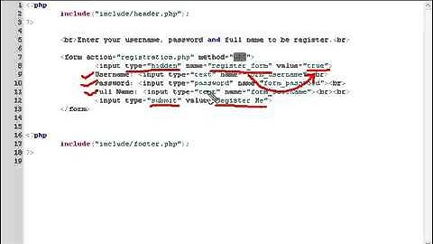 PHP Video Tutorial   Registration (Part 7)