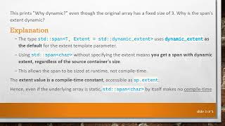 Understanding the dynamic_extent of std::span from Static Arrays in C+ + 20