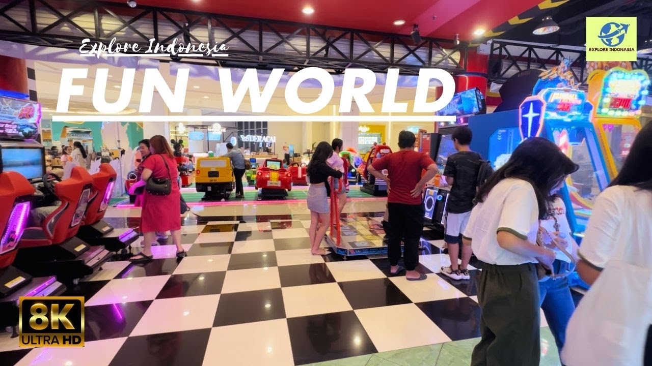 🇲🇨Fun World Challenges Games,Living World Mall Indonesia 8K Video Vlog 10 2023 