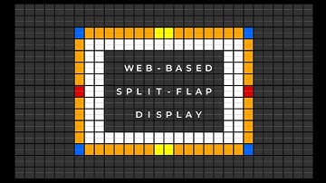 Web-based split-flap display | Demo