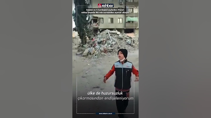 Annesi ve 4 kardeşini kaybeden Ahmet enkaz başında Mü'min suresinden ayetler okuyor