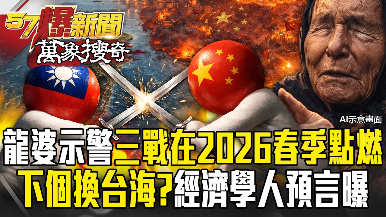 龍婆曾示警「三戰在2026春季點燃」中東只是開始？！下個火藥庫是台海「經濟學人預言習近平這時間出手」？！【57爆新聞 萬象搜奇】 @57爆新聞