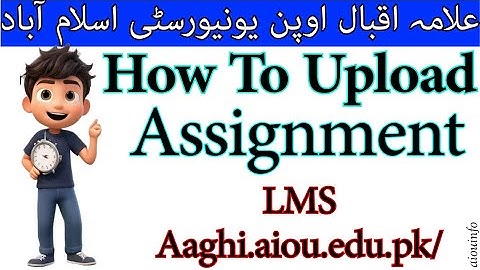 How to Upload an Assignment on LMS  Answering Questions Allama Iqbal Open University | AIOU INFO