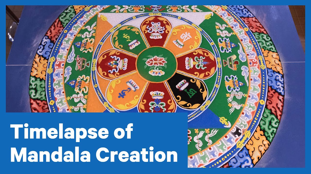 Timelapse of Mandala Creation IC News Ithaca College YouTube