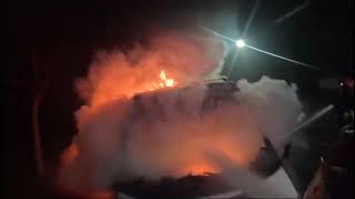 Incendiu Izbucnit La Un Microbuz De Transport Marfă 21.01.2025