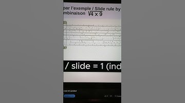 Règle à calcul / Slide rule - Racine / Square root