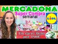 💚un CARRO LLENO por 150€ / super COMPRA SEMANAL MERCADONA  y LIDL/ con PRECIOS/  Maricienta