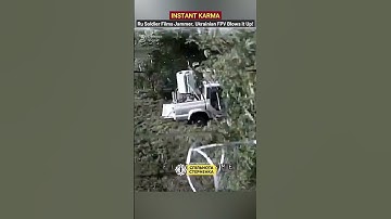 Ukrainian FPV Drones Blow Up Russian Jammer Minutes After Soldier Films It #UkraineWar #FPVDrones