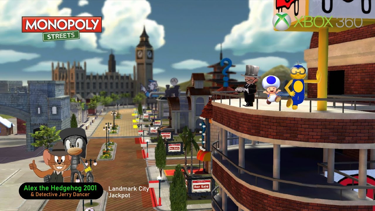 Monopoly Streets (XBOX 360) - Landmark City, Jackpot - YouTube