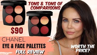 NEW CHANEL FACE &amp; EYE PALETTE | BOTH PALETTES | TONS OF COMPARISONS | WORTH $90??
