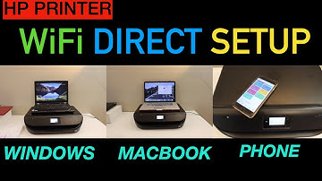 HP Printer WiFi Direct Setup For Windows, MacBook & iPhone.