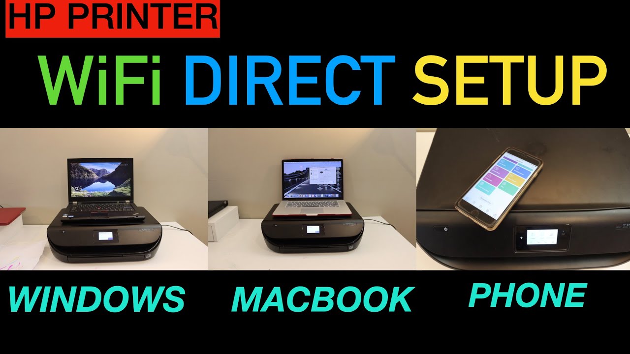 chap klassisk Hvis HP Printer WiFi Direct Setup For Windows, MacBook & iPhone. - YouTube