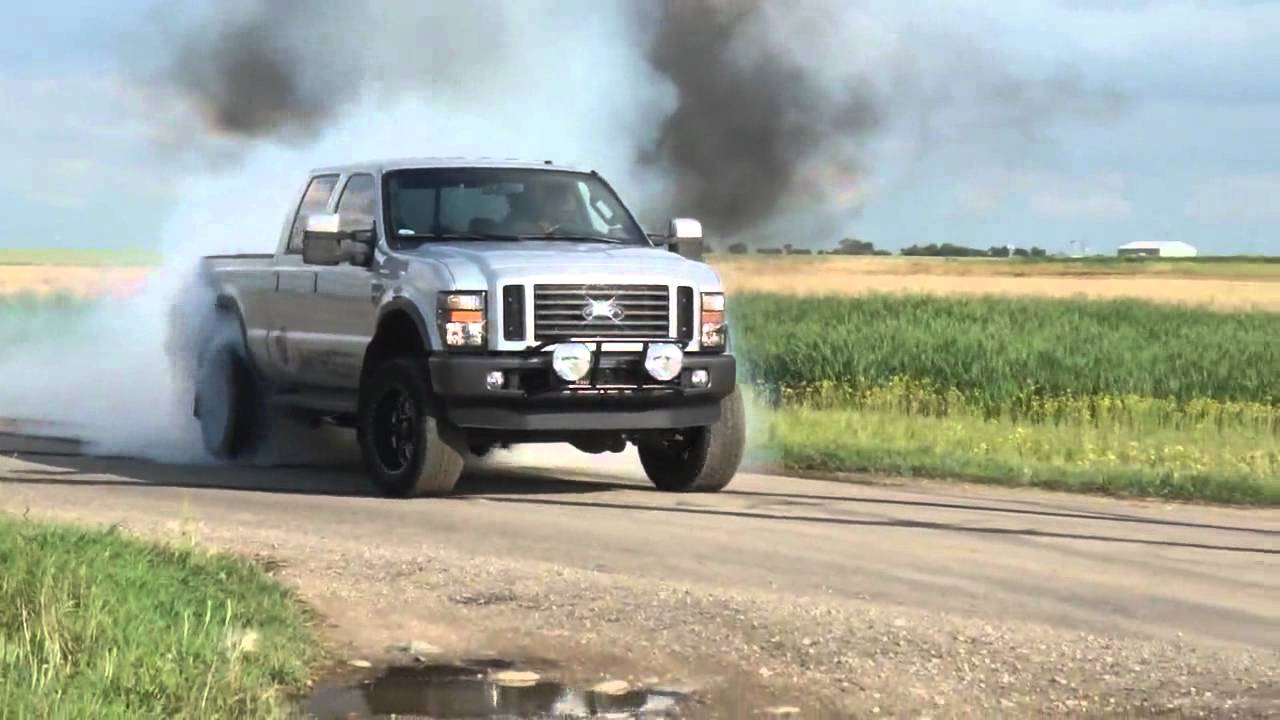 6.4 Powerstroke Burnout - YouTube