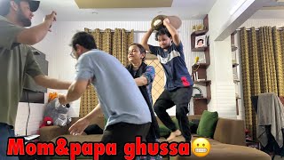 Fight prank kardiya mama papa ke sath😂 | papa ko serious ghussa agaya😤
