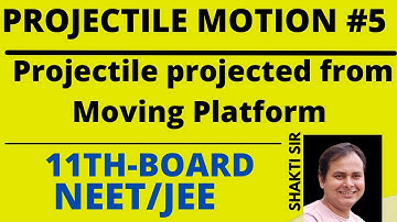 Projectile Motion from Moving Platform | 11th Grade Physics | Kinematics | Numerical Examples |