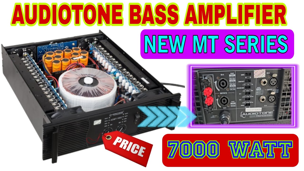 DJ Amplifier MT1602 BASS Amplifier 7000 watts Audiotone MT 1602