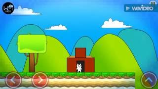at last..After 204 failed attempt..!!   Super Cat World: Syobon Action Gameplay.. screenshot 5
