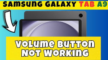 Volume Button Not Working Problem Samsung Galaxy Tab A9 || How to solve volume button settings