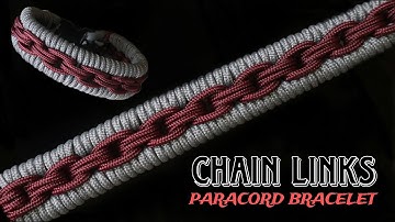 HOW TO MAKE THE CHAIN LINKS KNOT PARACORD BRACELET, EASY PARACORD TUTORIAL