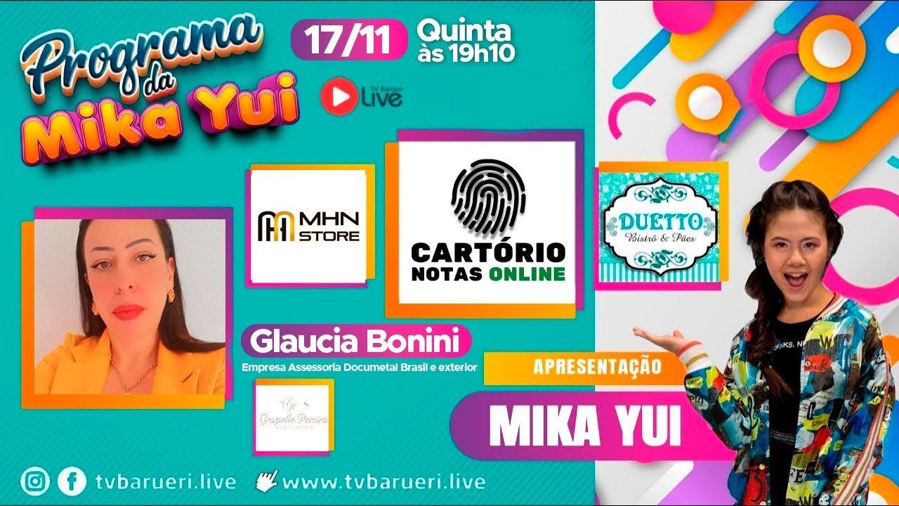 Glaucia Bonini  | Programa Da Mika Yui