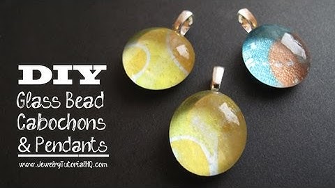 Glass and Paper Cabochon Pendants Tutorial