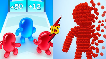 Join Blob Clash 3D | Pixel Rush | All Levels Gameplay | Satisfying Mobile Games | Android,iOS