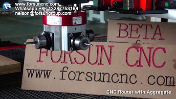 The working test for 1325 wood cnc router with aggregate head--FORSUN CNC