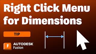 5 Right-Click Tricks You Need to Know for Sketch Dimensions in Autodesk Fusion