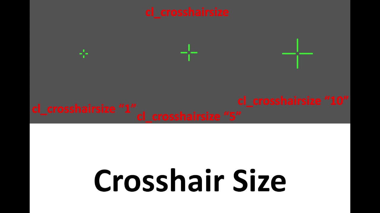 CS GO Command For Crosshair Size YouTube