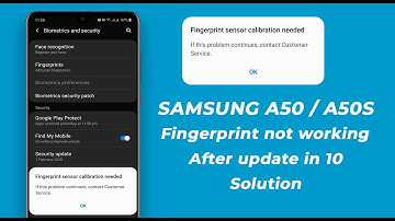Samsung A50 | A50s Fingerprint not working after update in android 10 | Calibration needed solution.