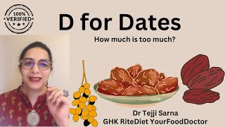 Dates for Health || How much is too much || GHK RiteDiet by Dr. Tejji Sarna
