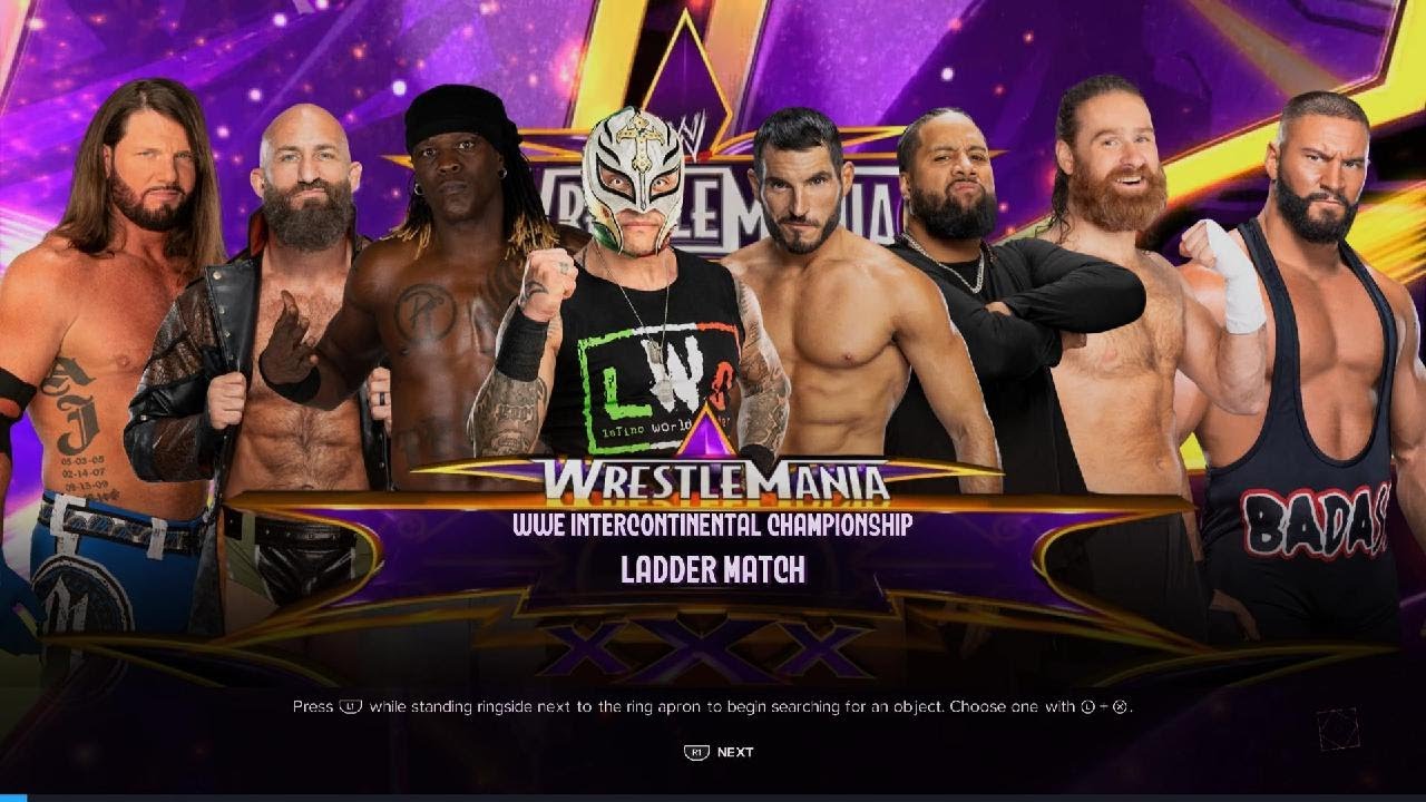 8-Man Ladder Match WWE 2K24 PS5 Gameplay