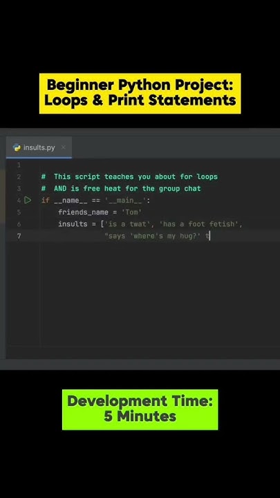 5 Minute Beginner Python Project! - YouTube