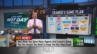 Jim Cramer previews next week's earnings from Domino's, Target and Salesforce