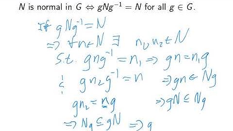 MATH 430 — 16: Normal Subgroups