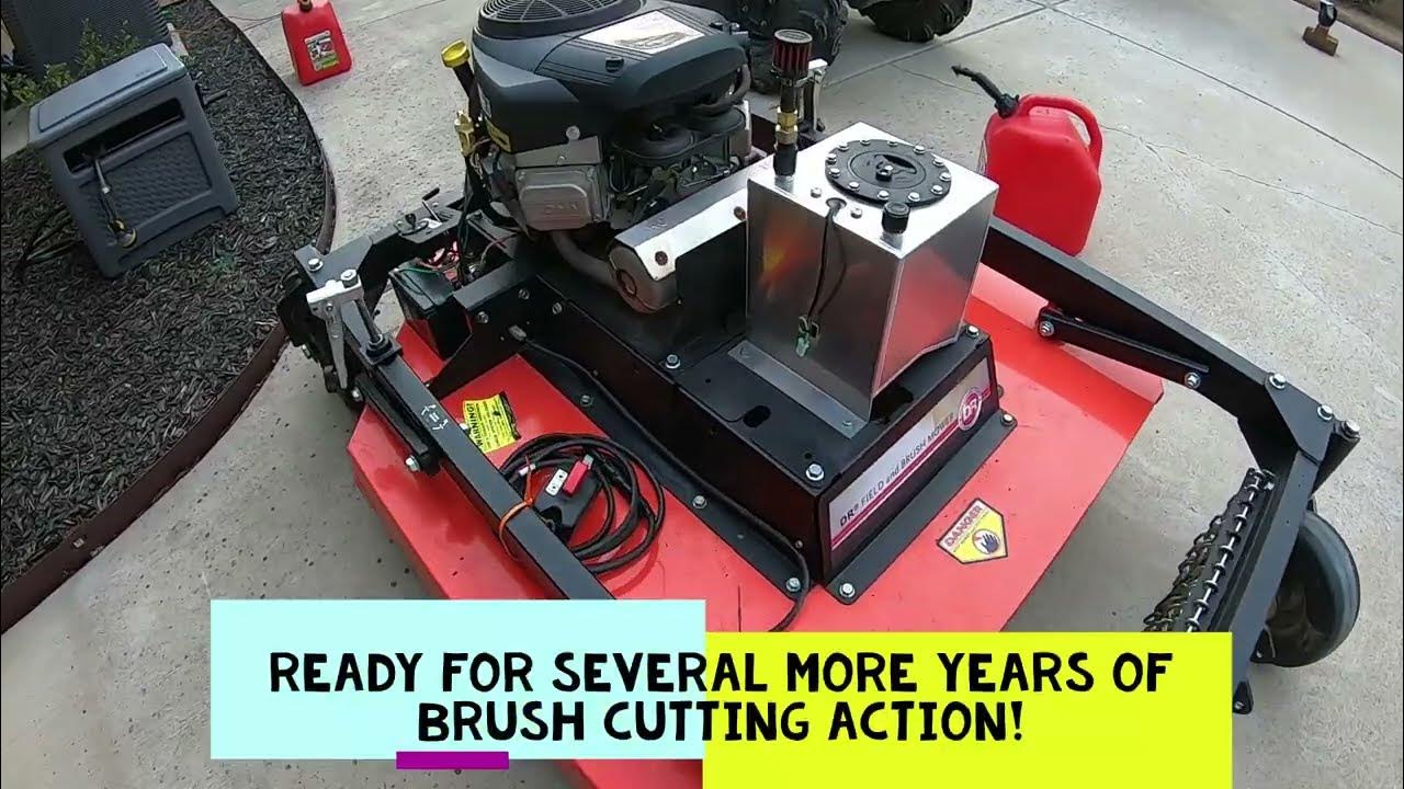Repairing DR Tow Behind Brush Mower New Clutch, Idler Pulley & Belt