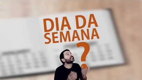 Dia da semana no Excel