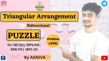 Triangular Table Arrangement | Puzzles | Concepts and approach | Bank PO | Prelims | EduBlends