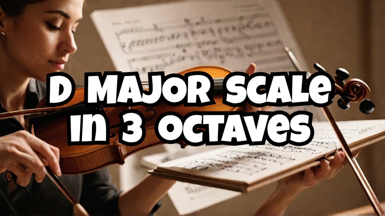D major scale in 3 octaves #violin #scales - YouTube