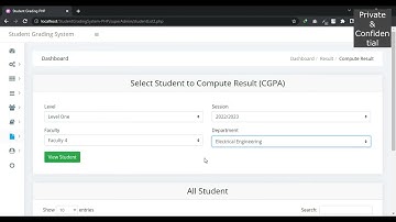 Student Grading System V2 Full PHP Project with Source Code