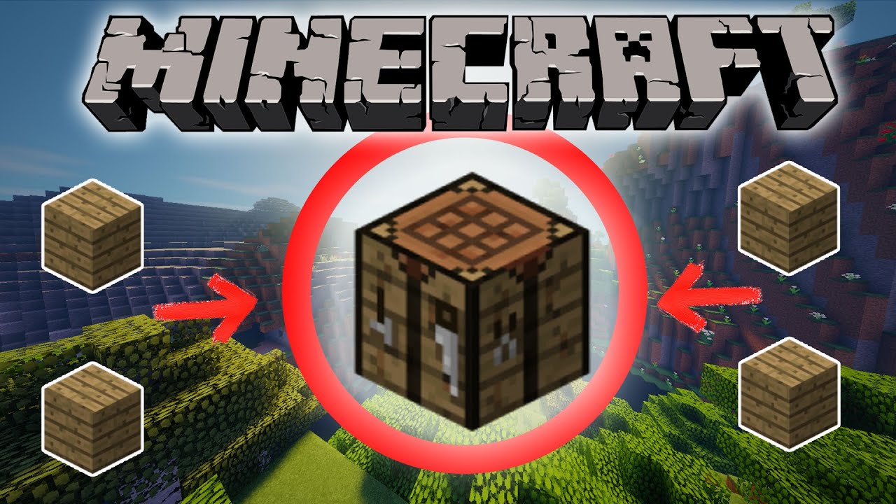 Comment fabriquer une table de craft sur minecraft!  YouTube